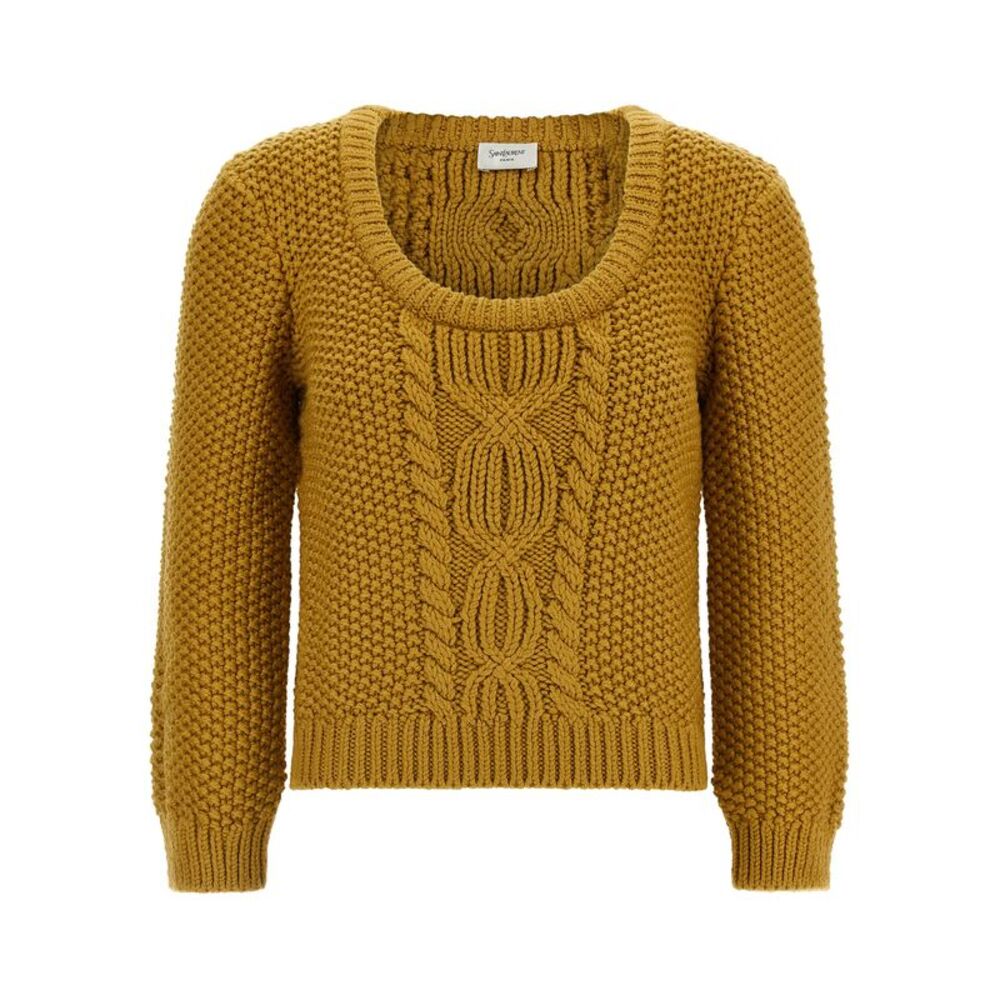 Saint Laurent Bicolor Wool Men's Cardigan